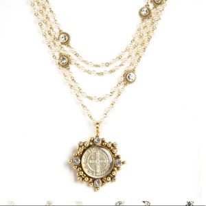 Virgin saints angels necklace